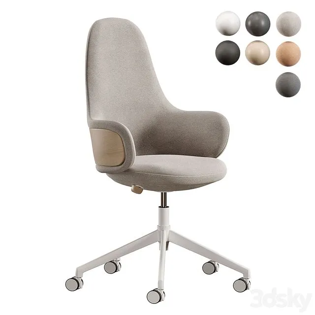 Alki Lan Office Chair 3dsMax Model
