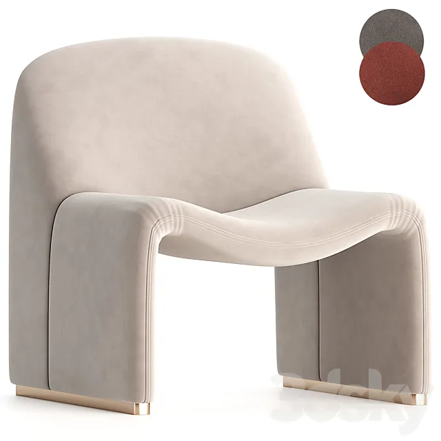 Alky Armchair by Giancarlo Piretti for Artifort 3DS Max Model