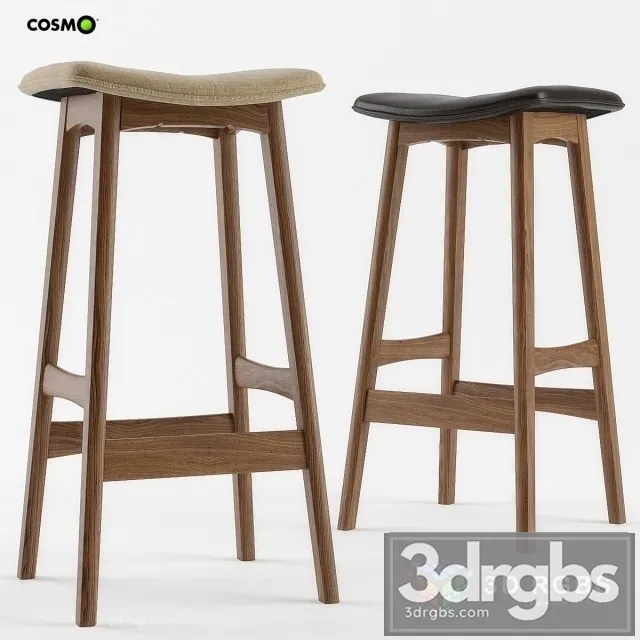 Allegra Wood Bar Chair 3dsmax Download