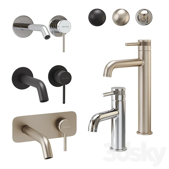 Allen Brau Priority Basin Faucet Set 3DS Max Model