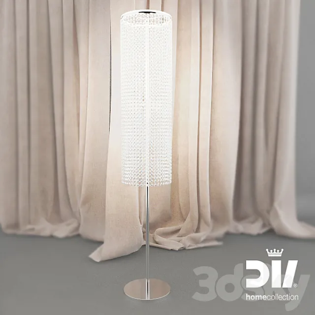 Allien floor lamp 3DS Max Model