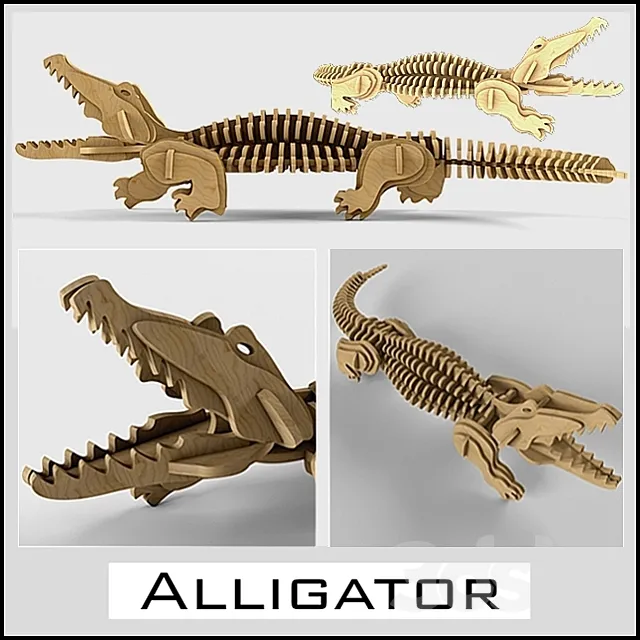 Alligator 3ds Max