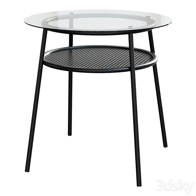ALLSTA Table glass metal black 3dsMax Model