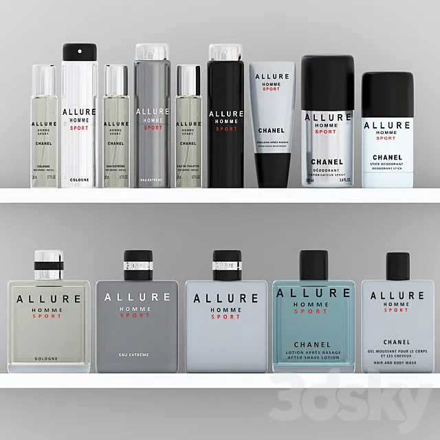 Allure Homme Sport Set 3ds Max