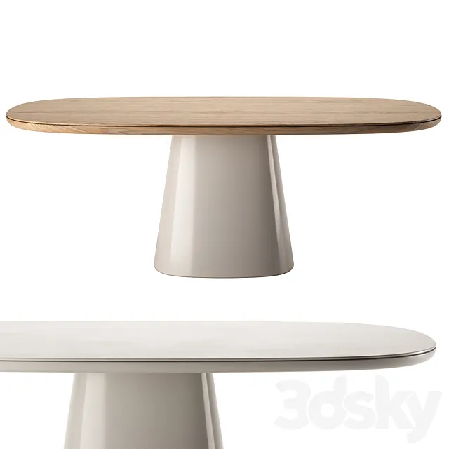 ALLURE O’ Oval Tables by B&B Italia 3ds Max