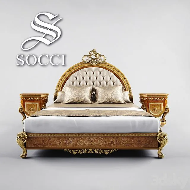 Allure SOCCI Bed 3dsMax Model