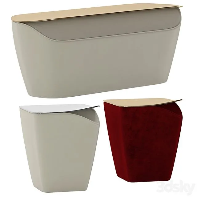 Alma de luce MASOULEH BENCH STOOL Pouf 3dsMax Model