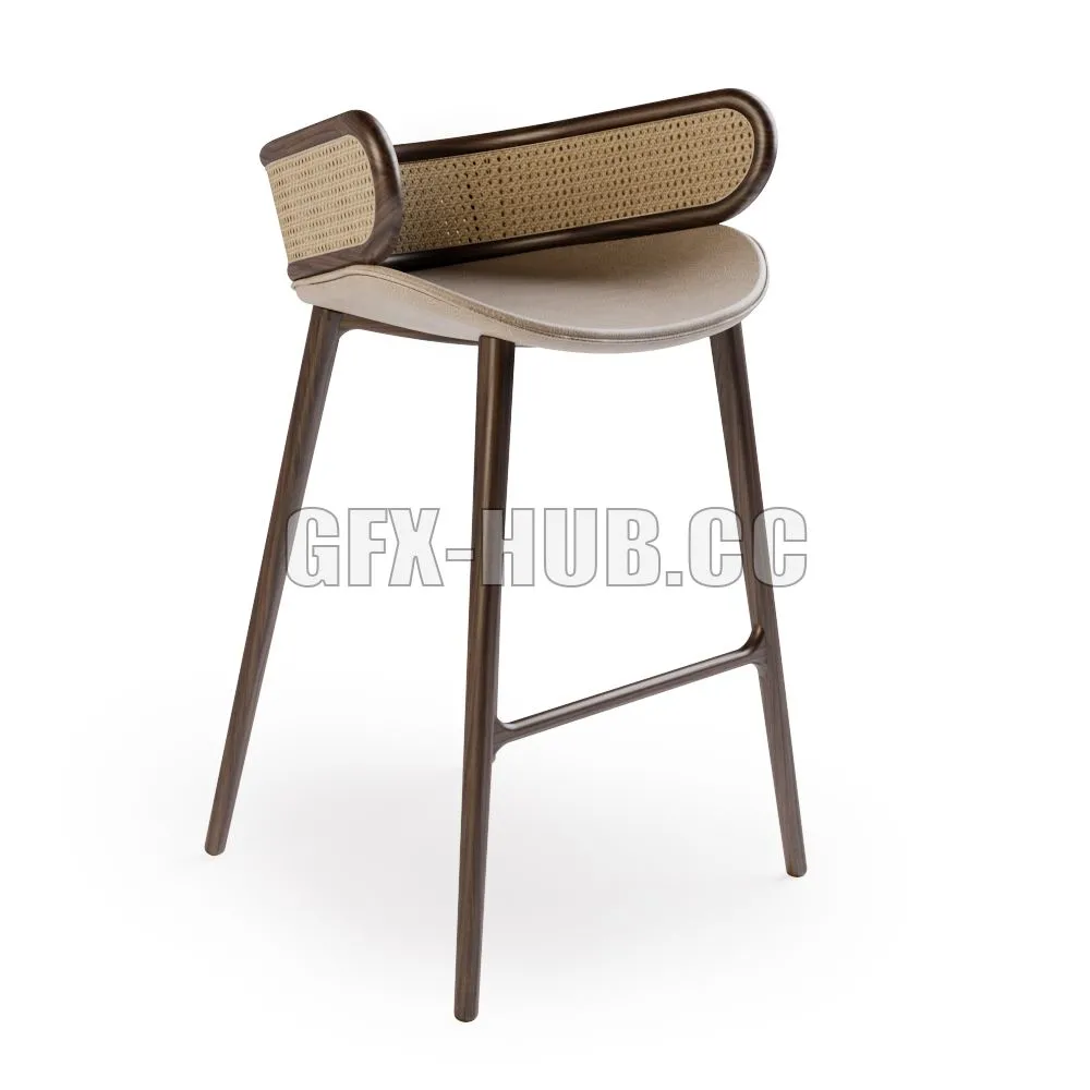 Alma de LUCE Mudhif bar stool 3dsMax Model
