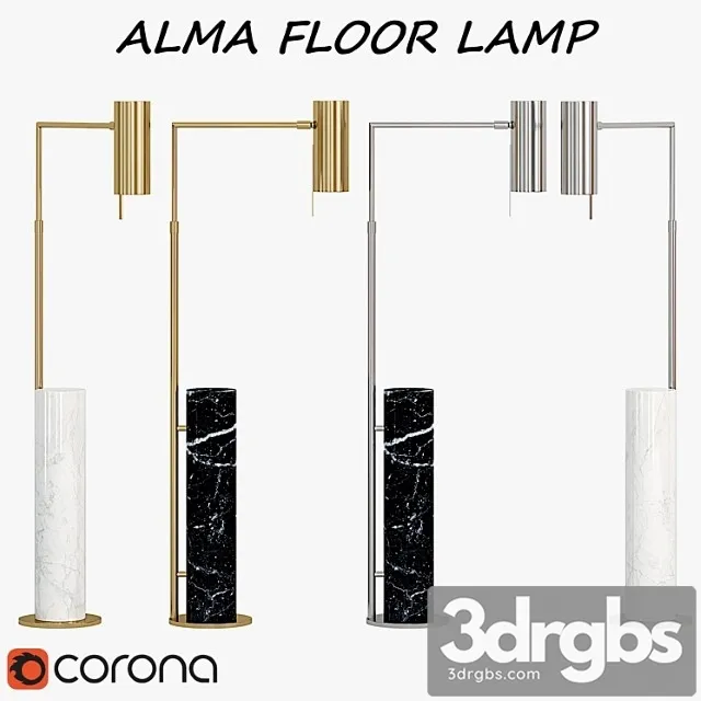 Alma floor lamp 3dsmax Download