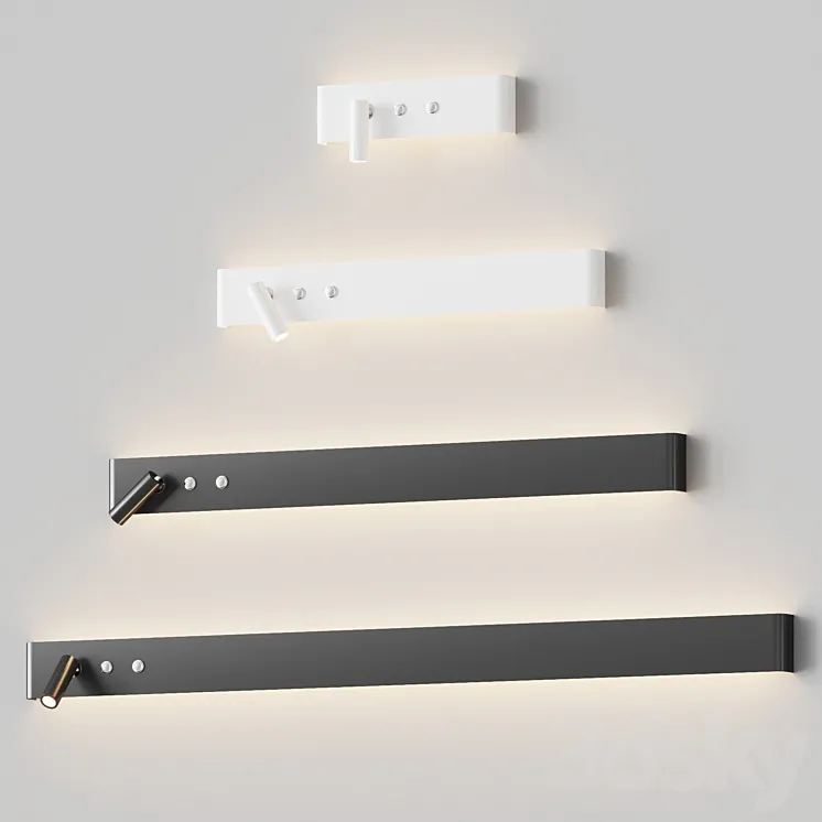 Almara – Modern Bedside Wall Lamp Sconce 3DS Max