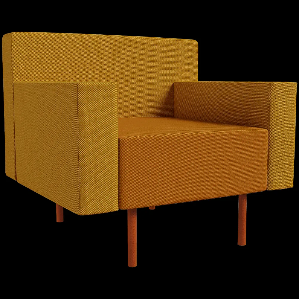 Alot  – Armchair Mob with low armrests 3ds Max