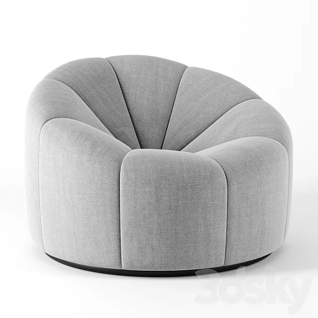 Alpha Club Chair by Pierre Paulin 3ds Max