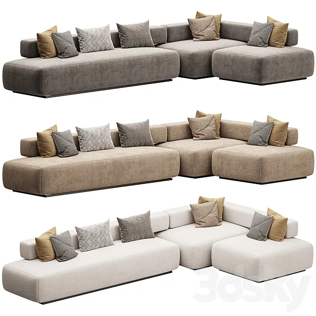 Alphabet Modular Sofa 3dsMax Model