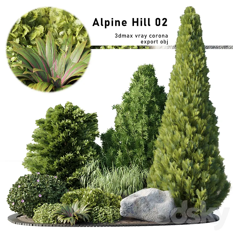 Alpine Hill 02 3DS Max