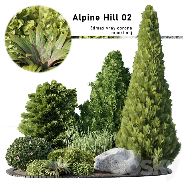 Alpine Hill 02 3DSMax File