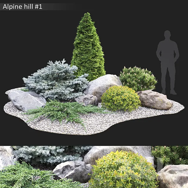 Alpine hill 3DSMax File