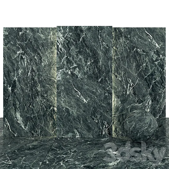 Alps dark green marble 3DS Max Model