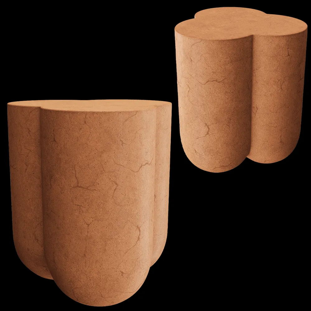 Alt-S – Coffee table Clover 3ds Max