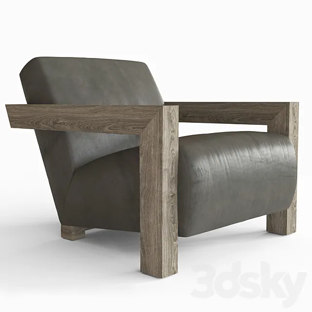 ALTA LEATHER CHAIR 3ds Max