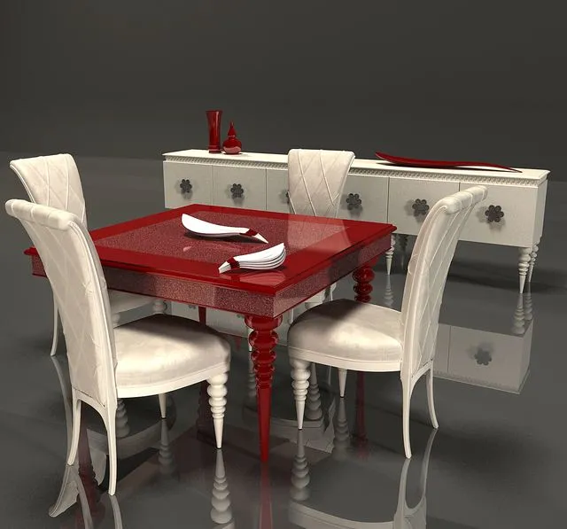 ALTA-MODA table chair 3dsMax Model