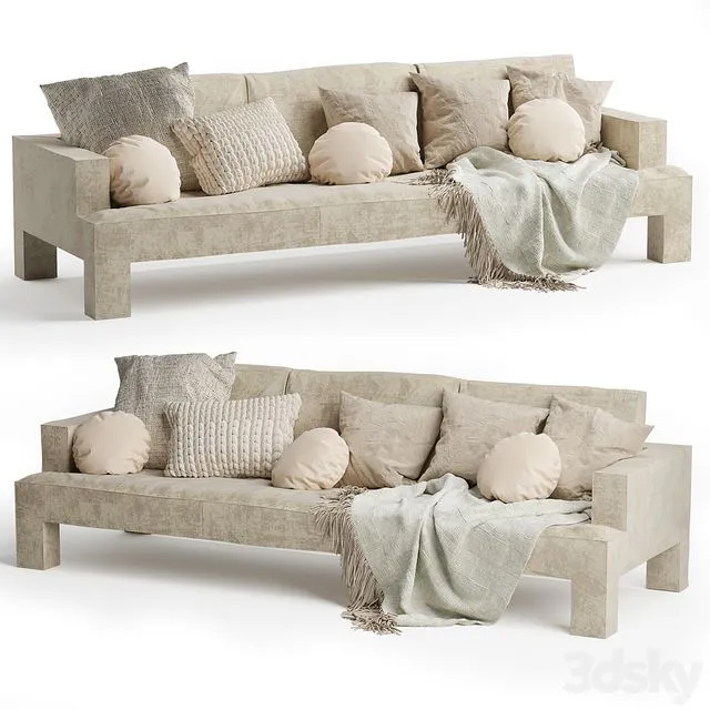 Alto Piano 3 Seater Sofa 3dsMax Model