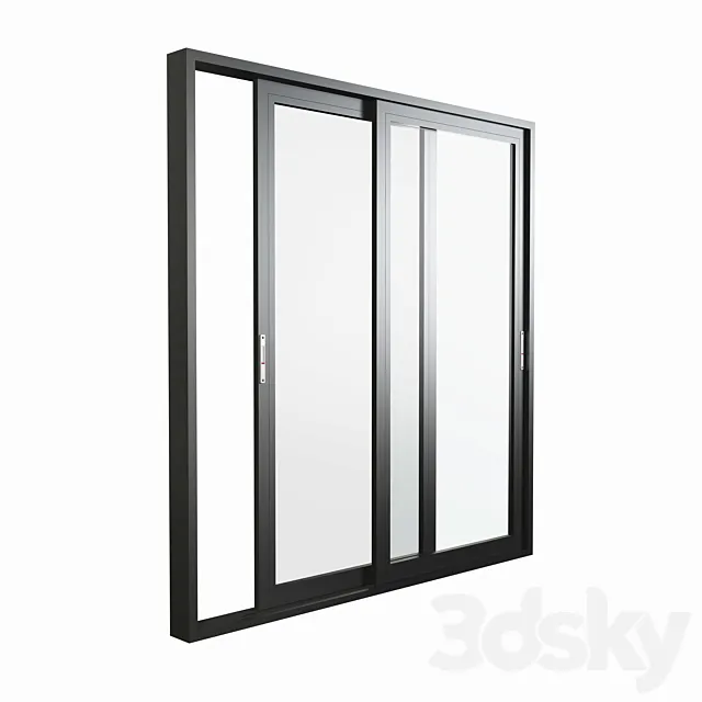 Aluminium Sliding Door & Window 3DSMax File