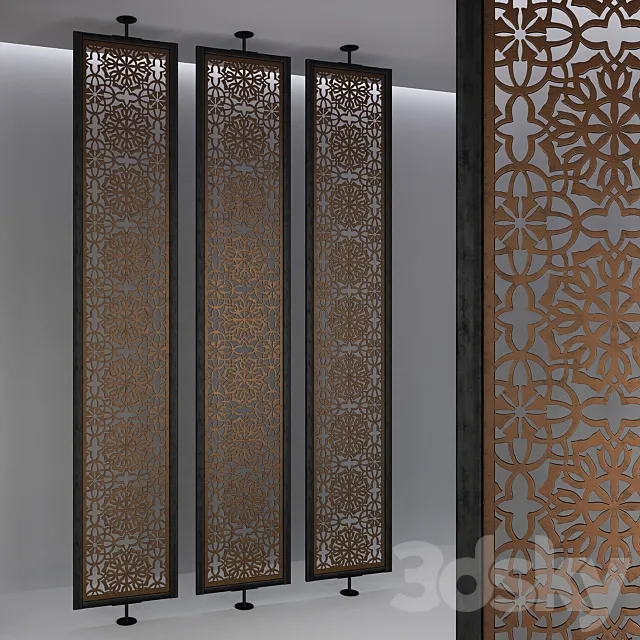 Aluminum screen Saraya 3DS Max Model