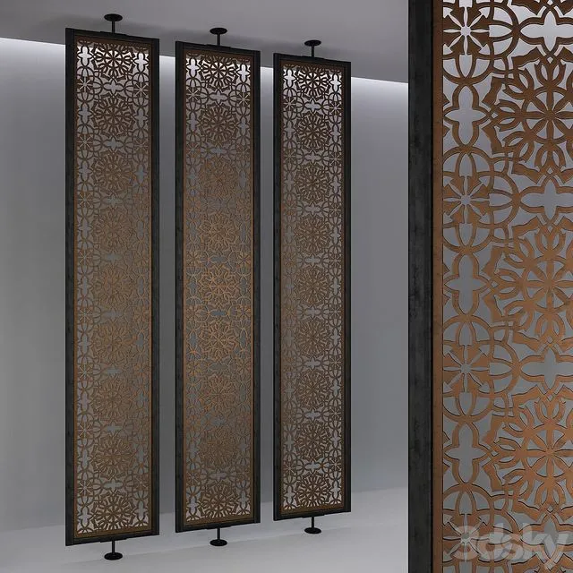 Aluminum screen Saraya 3dsMax Model