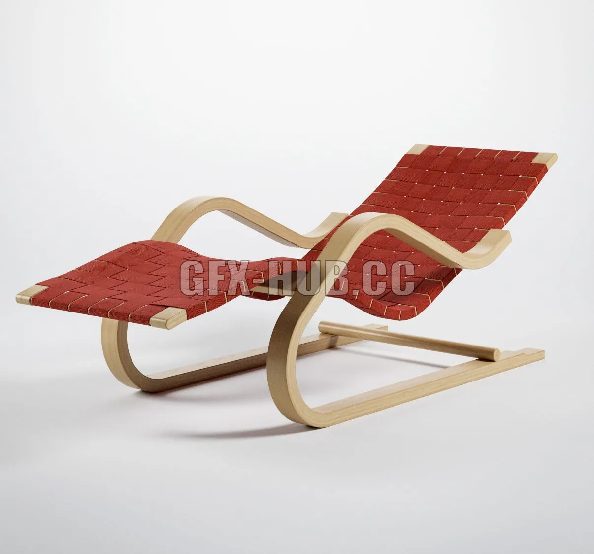 Alvar Aalto Lounge Chair 43 3dsMax Model