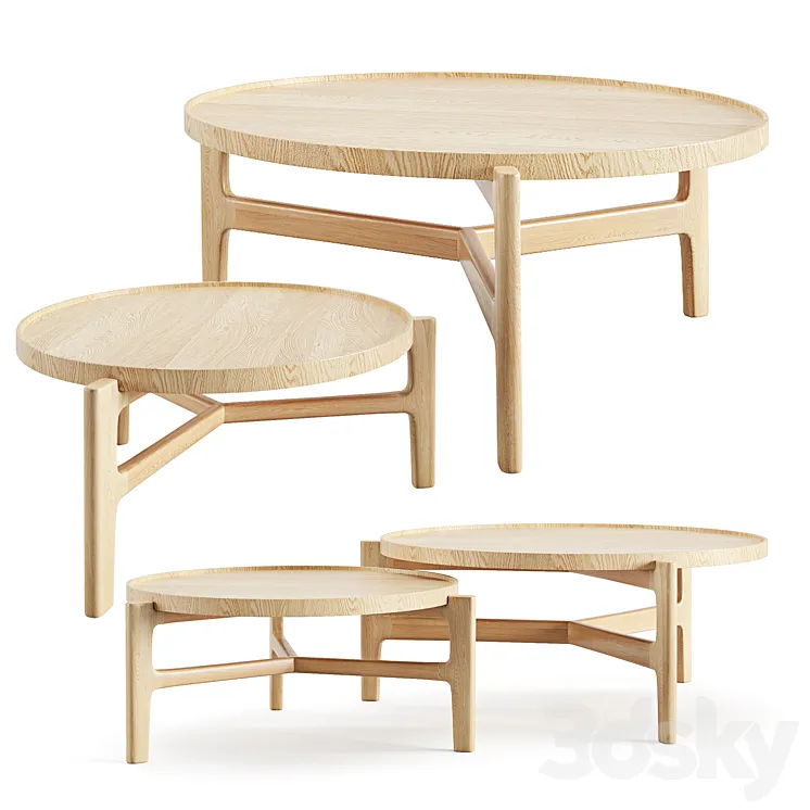 Alyasa Coffee Table Set 3DS Max