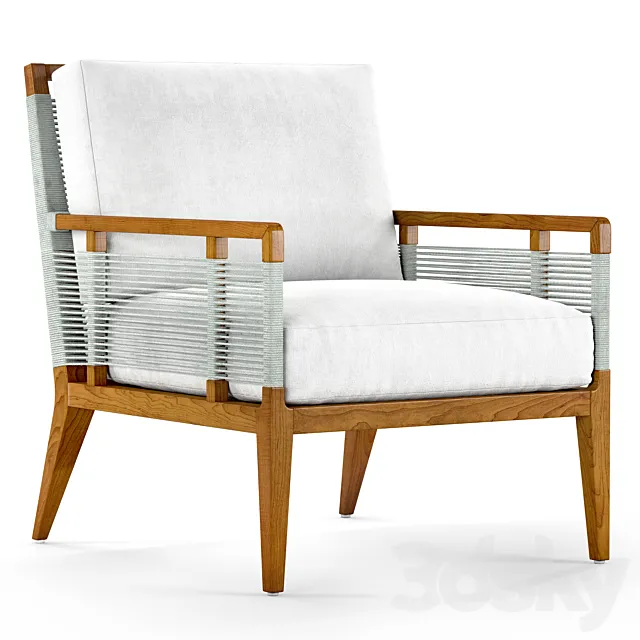 Amalfi Outdoor Side Lounge Chair 3ds Max
