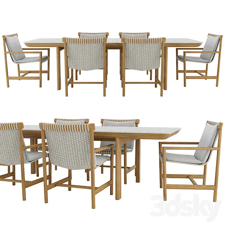 Amanu Table and Chair by Tribu 3DS Max Model