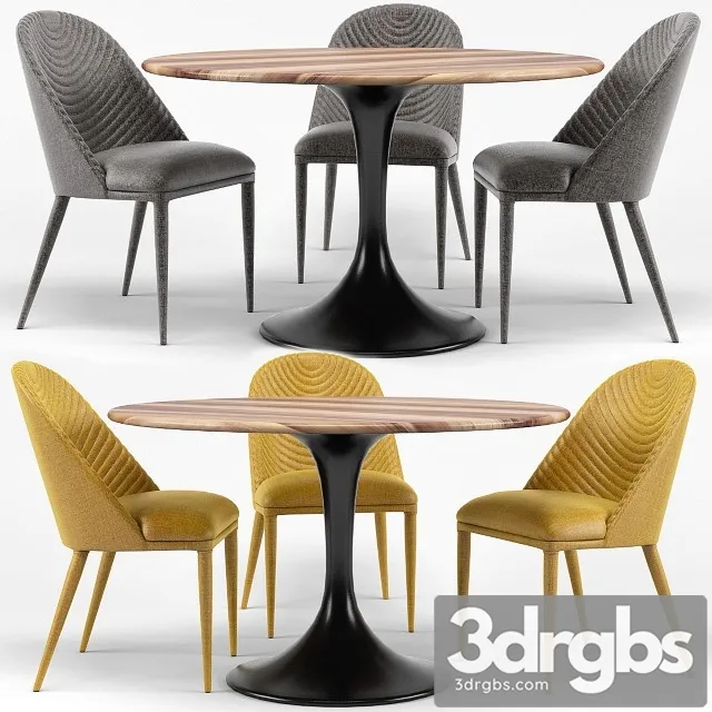 Amarelo Chair Thor Dining Table 3dsmax Download