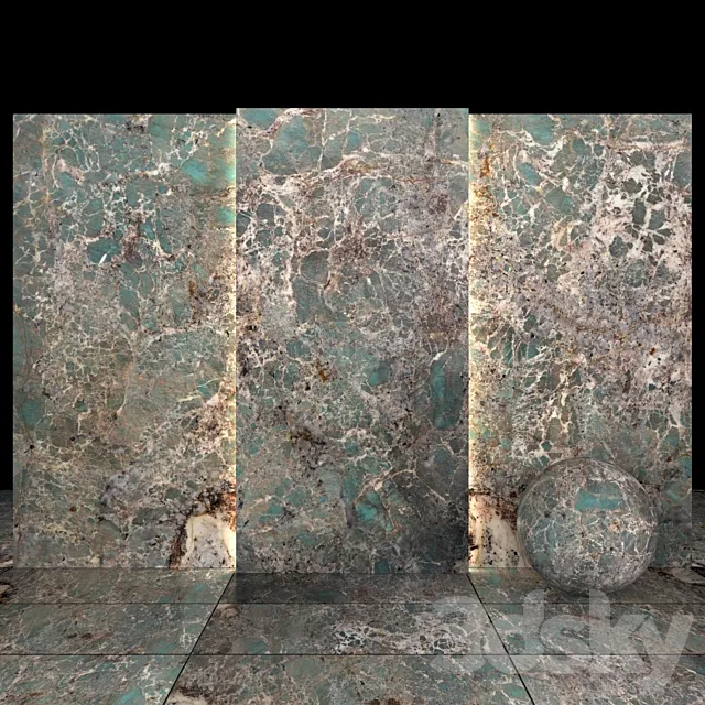 Amazonite Granite 3DS Max Model