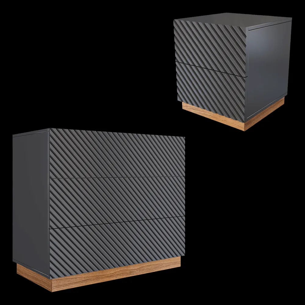 Ambicioni – Chest of drawers and sideboard Contorno 3ds Max