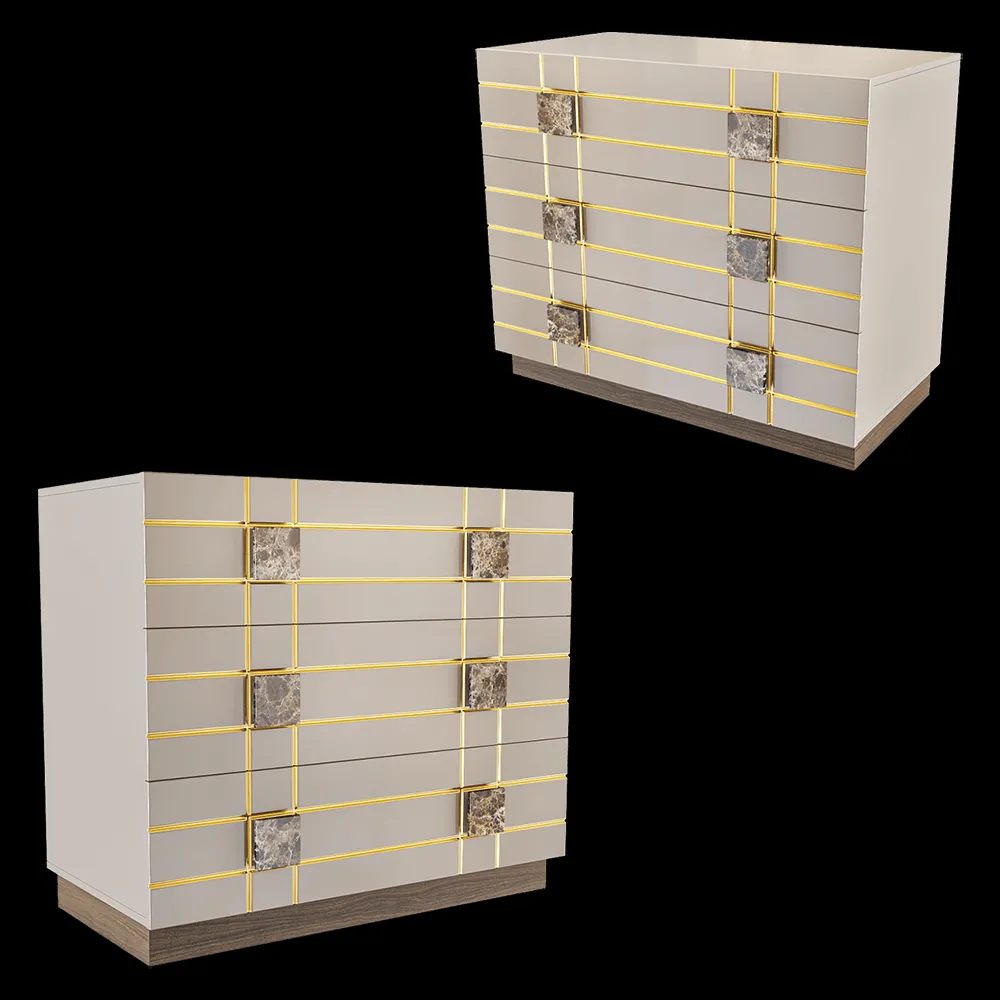Ambicioni – Linen chest of drawers Mantone 3ds Max
