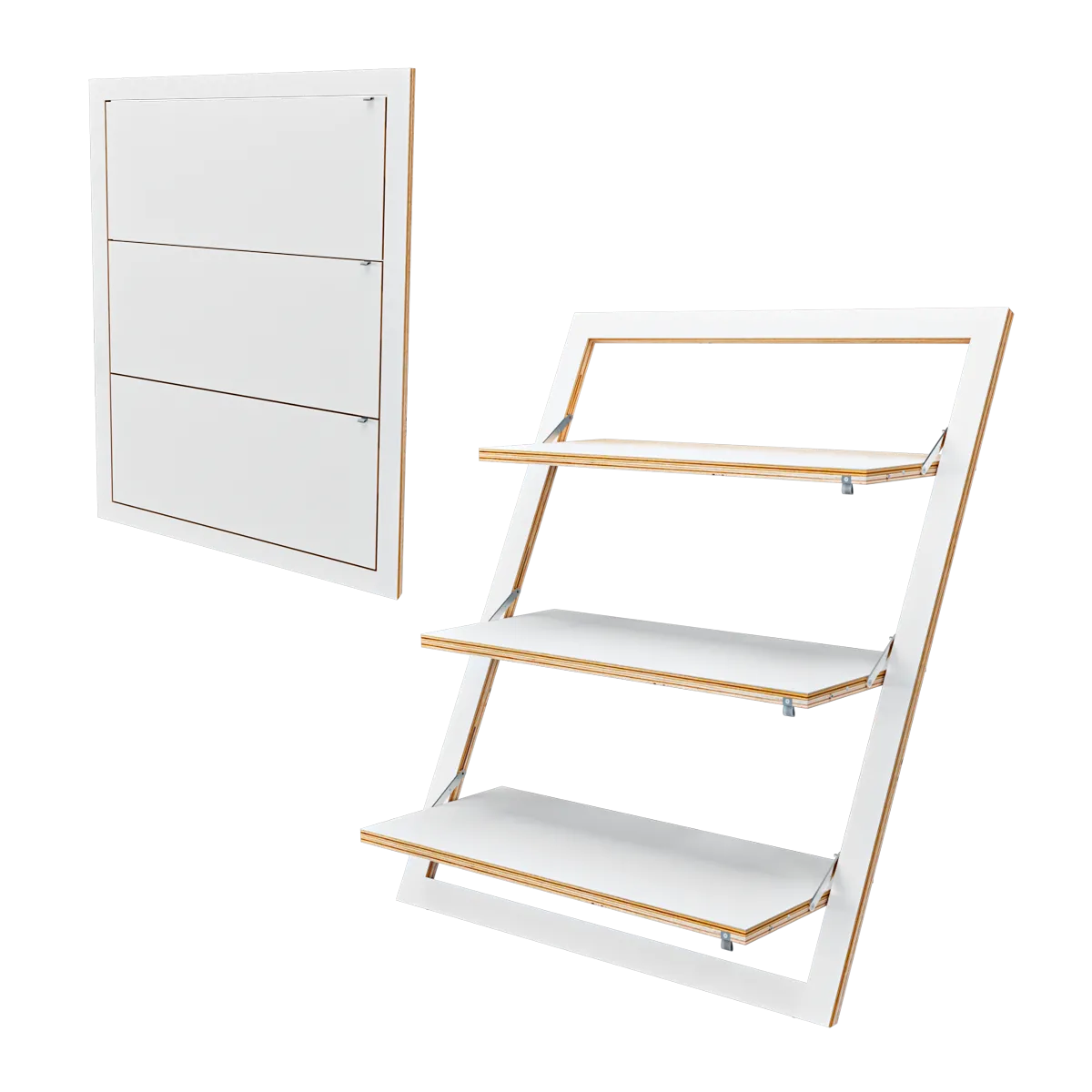 AMBIVALENZ – FLÄPPS wall-mounted shelf  – FL140002 3ds Max