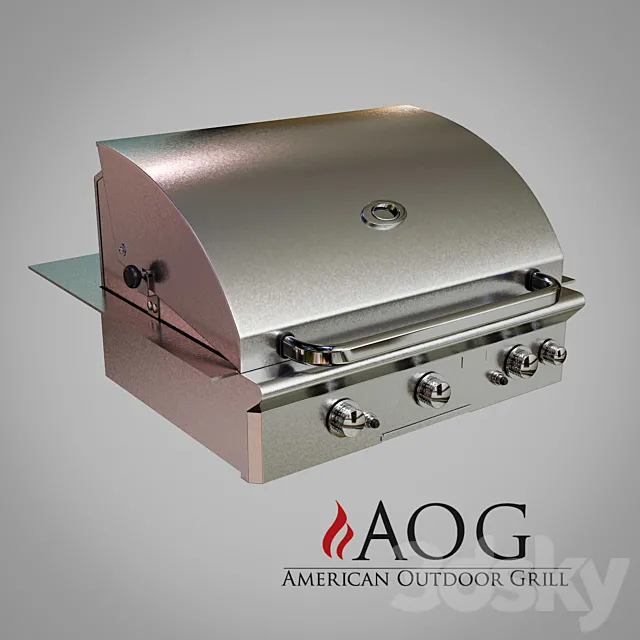 American Outdoor Grill (Corona materials) 3DS Max Model