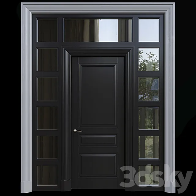 American style door 3DS Max Model