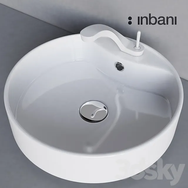 Ametis faucet and sink Inbani 3DSMax File