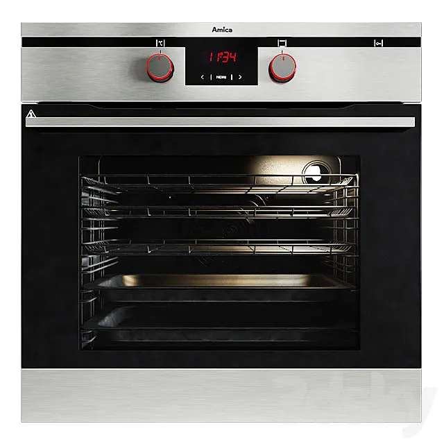 Amica Integra EB7542 Kitchen Oven 3ds Max