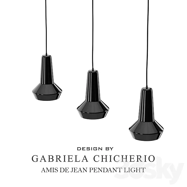 Amis de Jean Ceiling Light 3ds Max