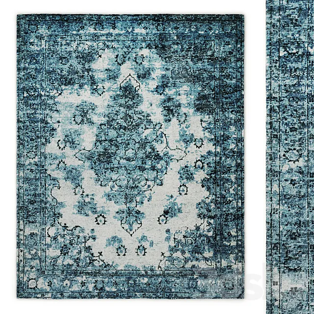 Amora Hand-Knotted Wool Rug RH 3ds Max