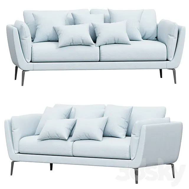 Amsterdam Sofa 3 Seater 3ds Max