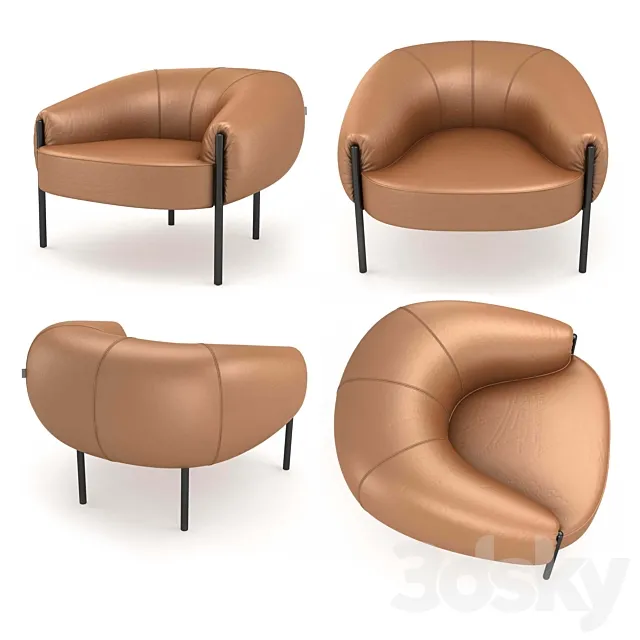 AMURA ISOLA Armchair 3ds Max