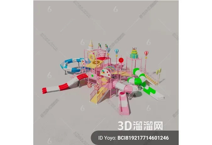 Amusement Park for Kid – 3D Model – 036