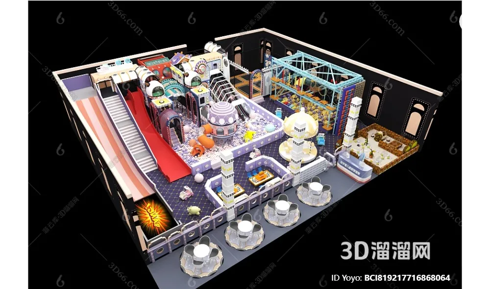 Amusement Park for Kid – 3D Model – 056