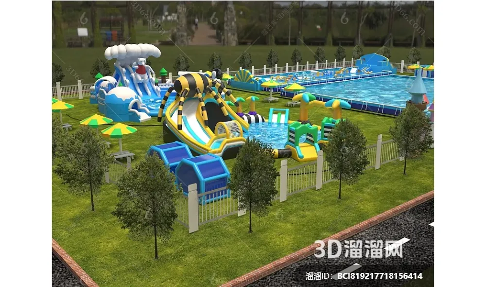 Amusement Park for Kid – 3D Model – 064