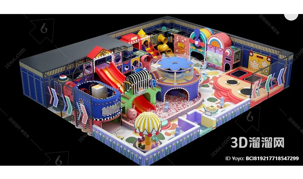 Amusement Park for Kid – 3D Model – 067