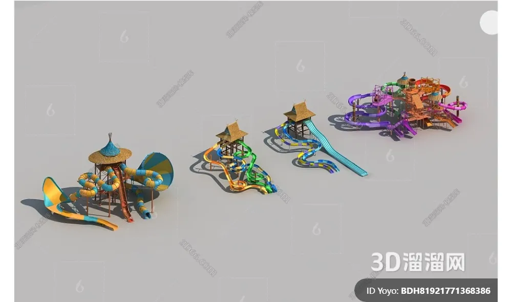 Amusement Park for Kid – 3D Model – 080